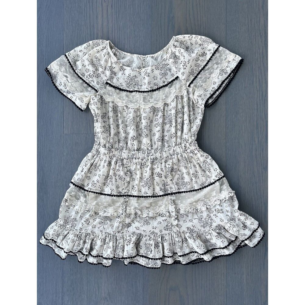 LoveShackFancy‎ Karen Dress In Sweet cream - Picture 2 of 8